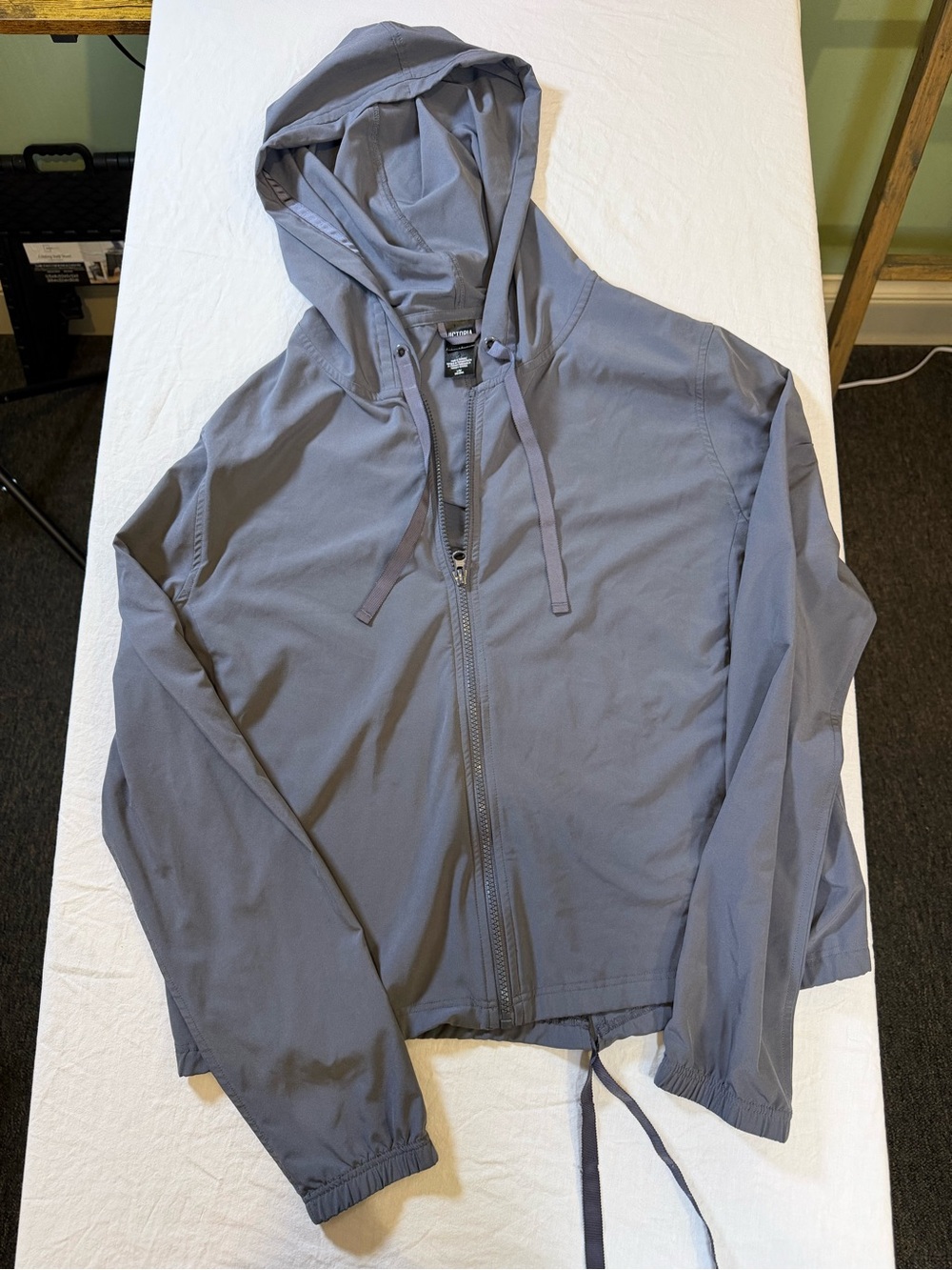 Victoria's Secret Gray Hooded Windbreaker Jacket